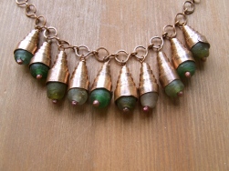 Recycled Glass & Copper Necklace